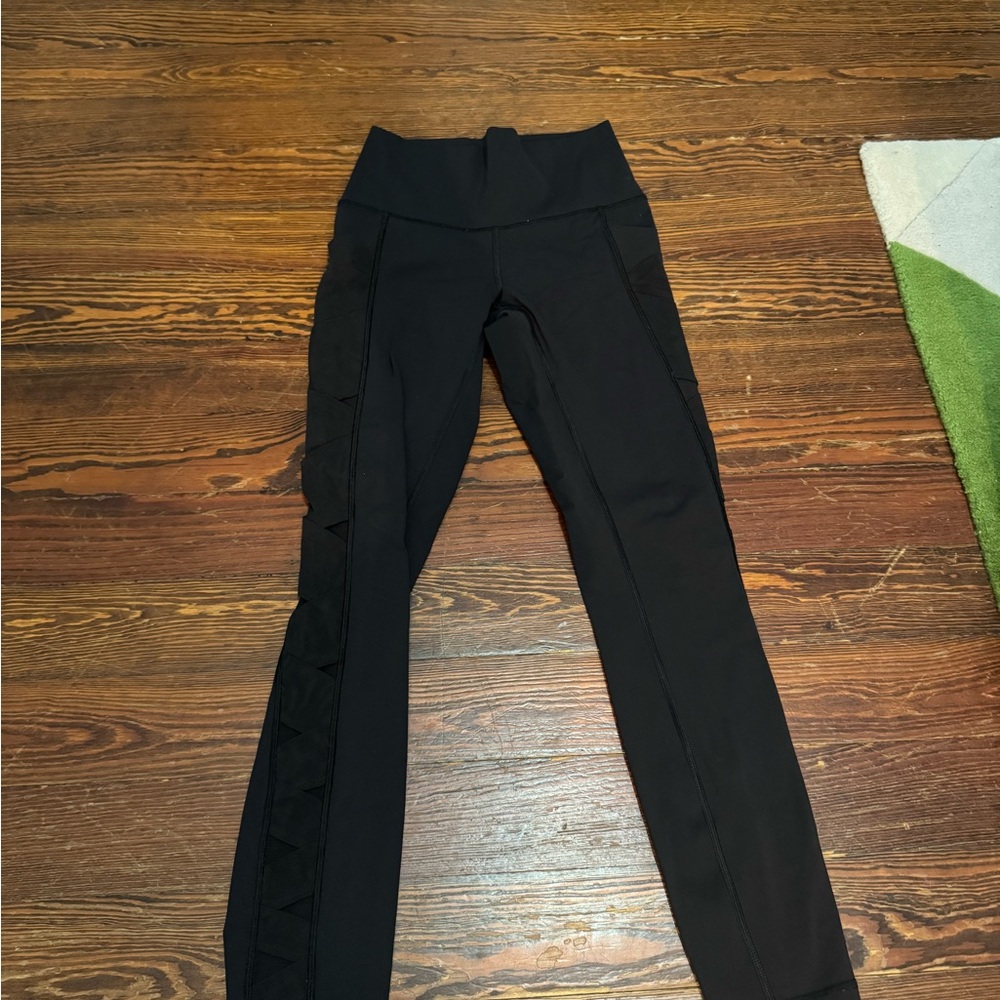 Lululemon black mesh leggings